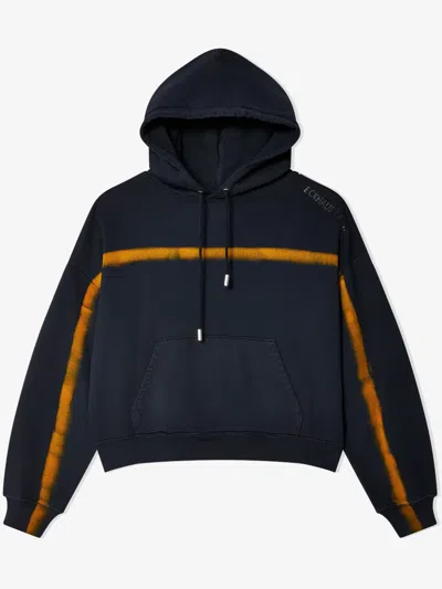 Eckhaus Latta Jersey Hoodie In Darkroom