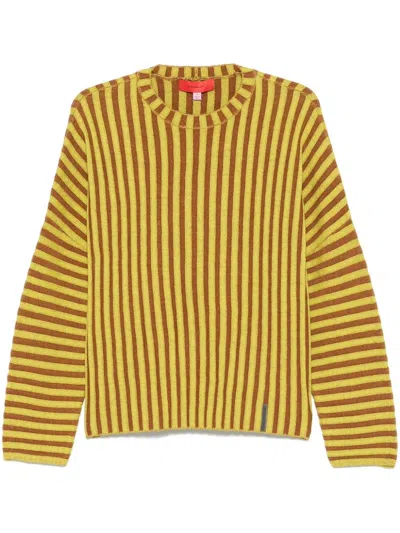 Eckhaus Latta Yellow Keyboard Sweater In Sulphur