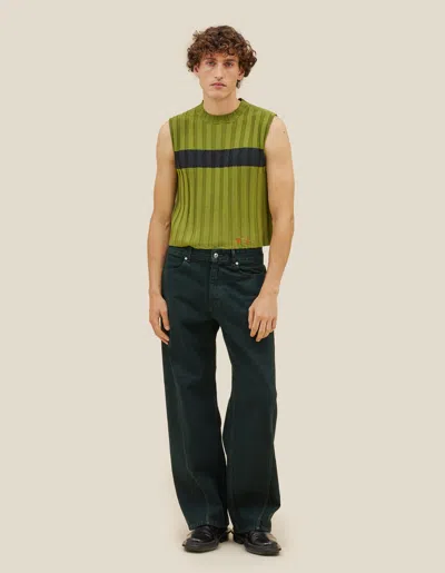 Eckhaus Latta Keyboard Vest In Green