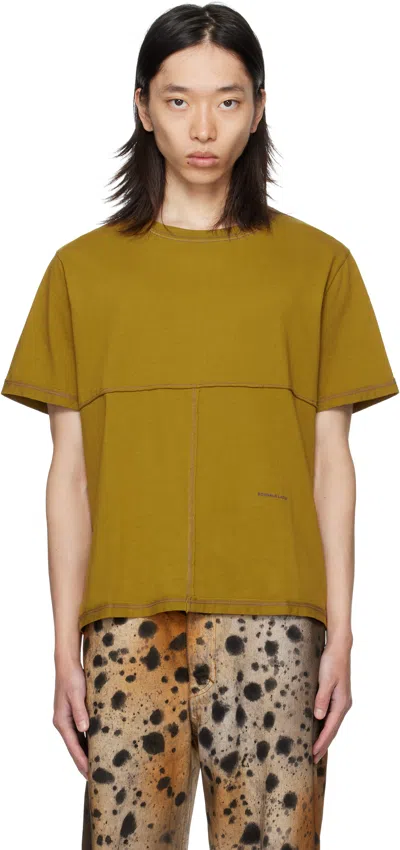 Eckhaus Latta Khaki Lapped T-shirt In Green