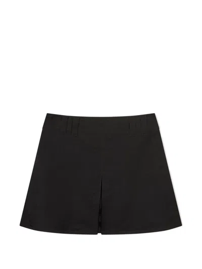 Eckhaus Latta Kick Mini Skirt In Black
