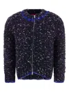 Eckhaus Latta Knitted Bomber In Blue