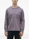 Eckhaus Latta Lapped T-shirt In Purple