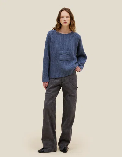 Eckhaus Latta Latch Sweater In Blue