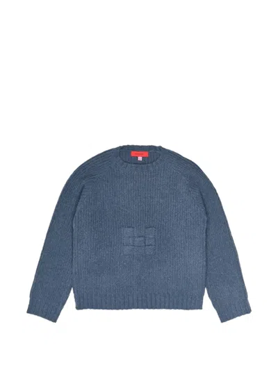 Eckhaus Latta Latch Sweater In Blue