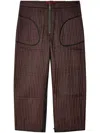 Eckhaus Latta Line Pants In Brown