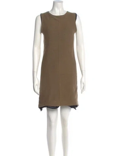 Pre-owned Eckhaus Latta Linen Mini Dress In Black