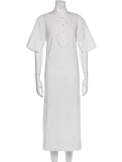 Pre-owned Eckhaus Latta Long Dress In White