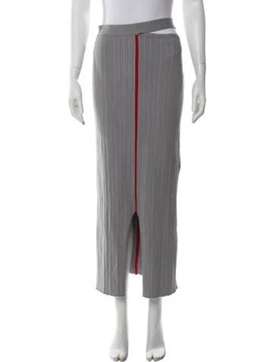 Pre-owned Eckhaus Latta Long Skirt In Grey