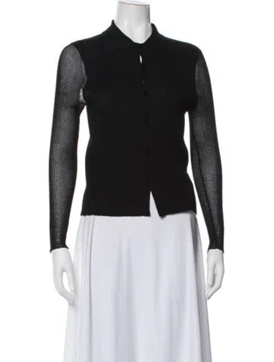 Pre-owned Eckhaus Latta Long Sleeve Top In Black
