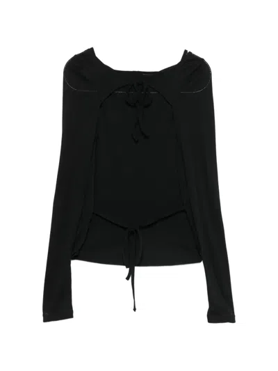 Eckhaus Latta Long-sleeves T-shirt In Black