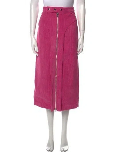 Pre-owned Eckhaus Latta Midi Length Skirt W/ Tags In Pink