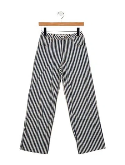 Pre-owned Eckhaus Latta Mid-rise Wide Leg Jeans In Blue