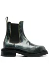 Eckhaus Latta Mike Elasticated Side-panel Boots In Schwarz