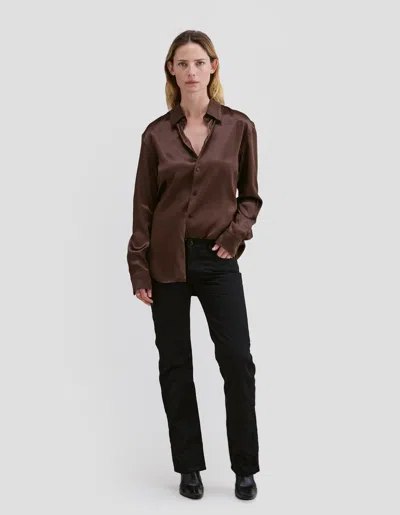 Eckhaus Latta Molten Buttondown In Brown