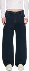 ECKHAUS LATTA NAVY BAGGY JEANS