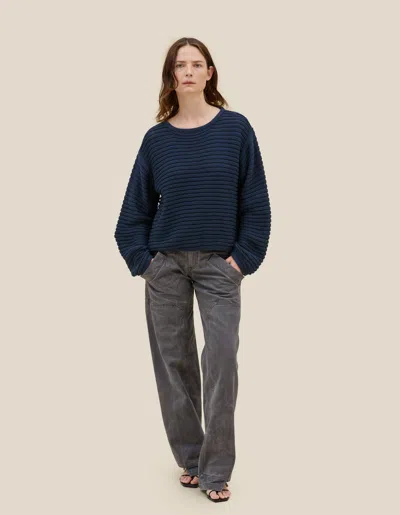 Eckhaus Latta Net Sweater In Blue