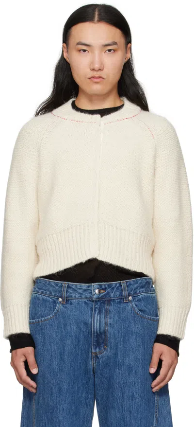 Eckhaus Latta Off-white Fisherman's Cardigan