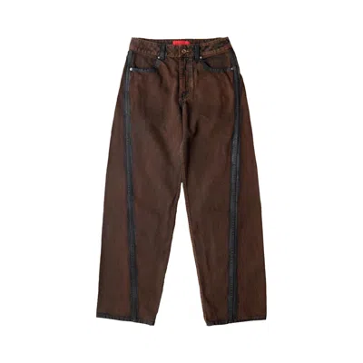 Pre-owned Eckhaus Latta Outline Bend Jean 'brown' | Men's Size 36