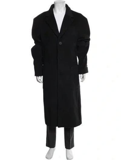 Pre-owned Eckhaus Latta Overcoat In Black