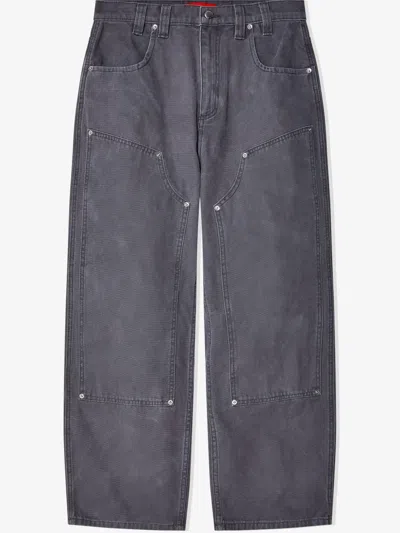 Eckhaus Latta Panelled Baggy Jeans In Grey