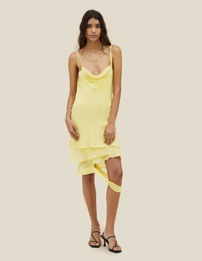 Petal Dress In Yellow from Eckhaus Latta