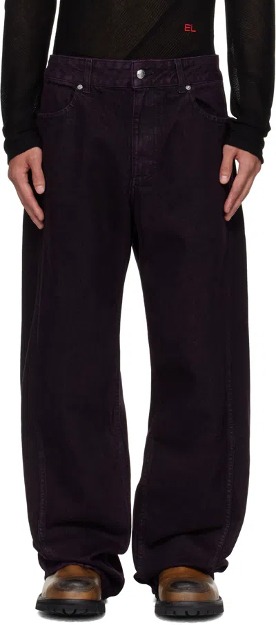Eckhaus Latta Purple Bend Jeans