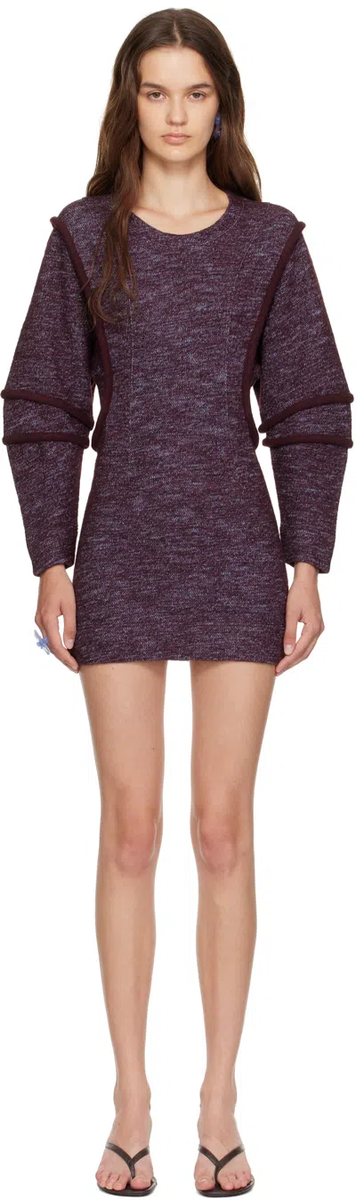 Eckhaus Latta Purple Pallas Minidress
