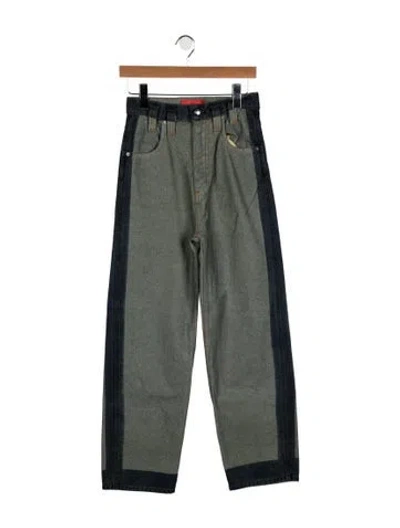 Pre-owned Eckhaus Latta Relaxed Fit Jeans In Black