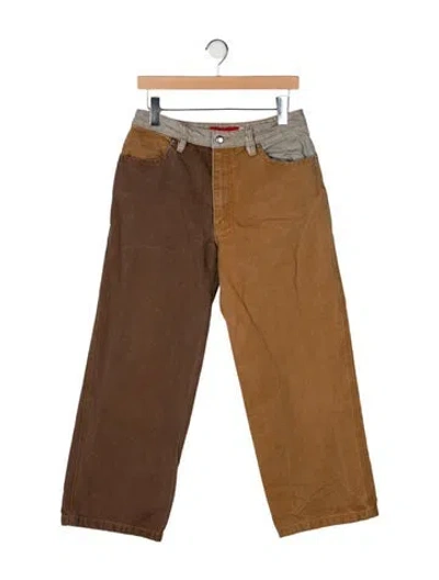 Pre-owned Eckhaus Latta Relaxed Fit Jeans In Brown