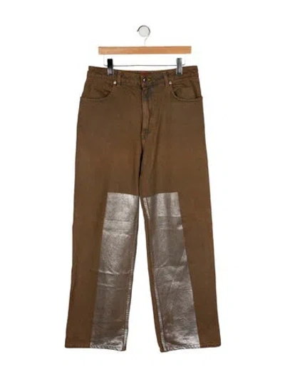 Pre-owned Eckhaus Latta Relaxed Fit Jeans In Neutral