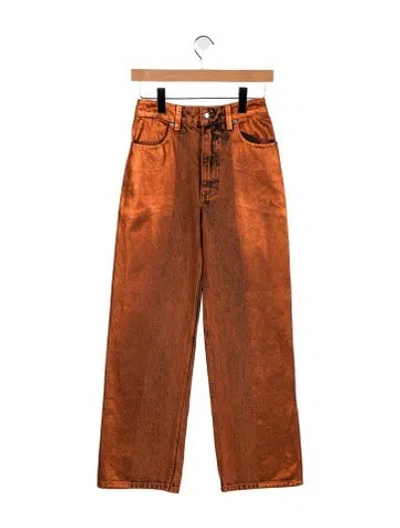 Pre-owned Eckhaus Latta Relaxed Fit Jeans In Orange