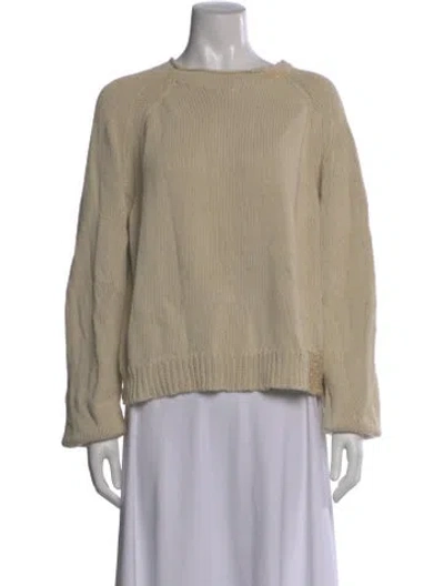 Pre-owned Eckhaus Latta Scoop Neck Sweater In Neutral