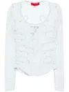 Eckhaus Latta Blue Seraph Long Sleeve T-shirt In Blue