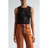 Eckhaus Latta Black Seraph Tank Top In Shadow