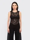 Eckhaus Latta Black Seraph Tank Top In Black