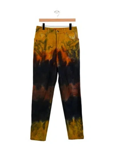 Pre-owned Eckhaus Latta Slim Fit Jeans In Multi