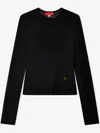 Eckhaus Latta Spiral Long-sleeve Shirt In Black