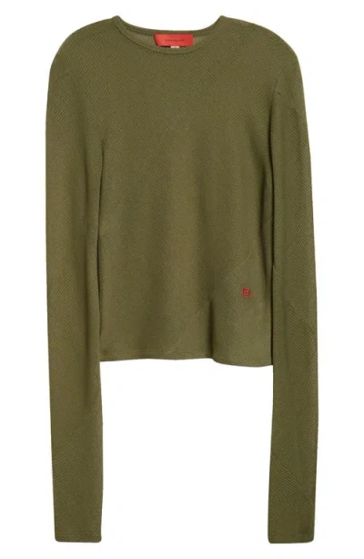 Eckhaus Latta Spiral Long Sleeve T-shirt In Lichen