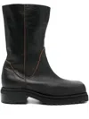 Shop Eckhaus Latta Stacked Boots In Black