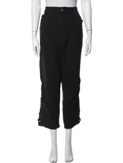Pre-owned Eckhaus Latta Straight Leg Pants In Black