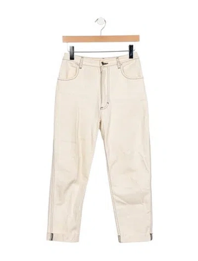 Pre-owned Eckhaus Latta Straight Leg Pants In Neutrals