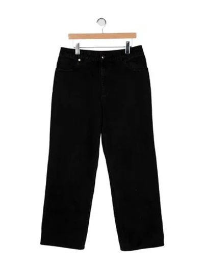 Pre-owned Eckhaus Latta Straight-leg Jeans In Black