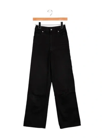 Pre-owned Eckhaus Latta Straight-leg Jeans In Black