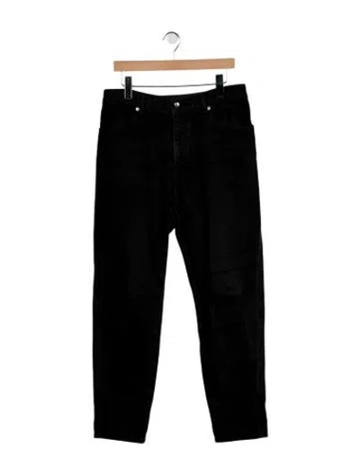 Pre-owned Eckhaus Latta Straight-leg Jeans In Black