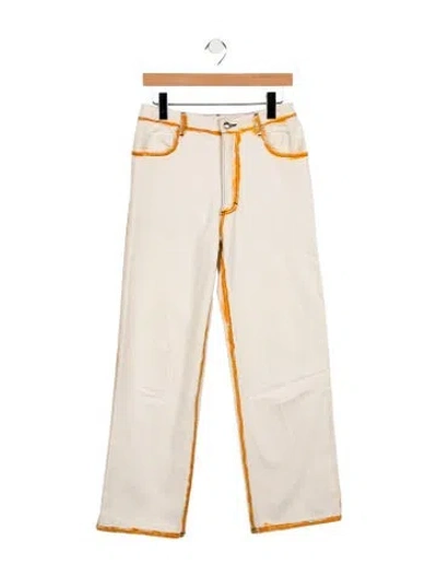 Pre-owned Eckhaus Latta Straight-leg Jeans In Neutral