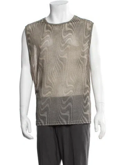 Pre-owned Eckhaus Latta Striped Crew Neck T-shirt In Multicolor