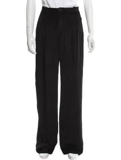 Pre-owned Eckhaus Latta Striped Pants In Black
