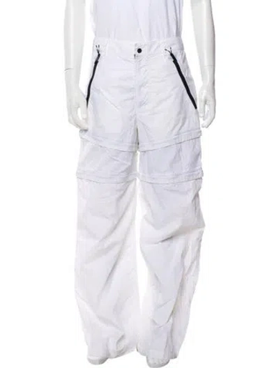 Pre-owned Eckhaus Latta Striped Ski Pants In White