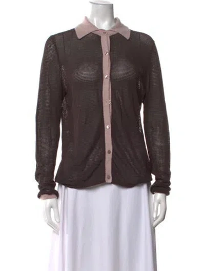 Pre-owned Eckhaus Latta Sweater In Brown